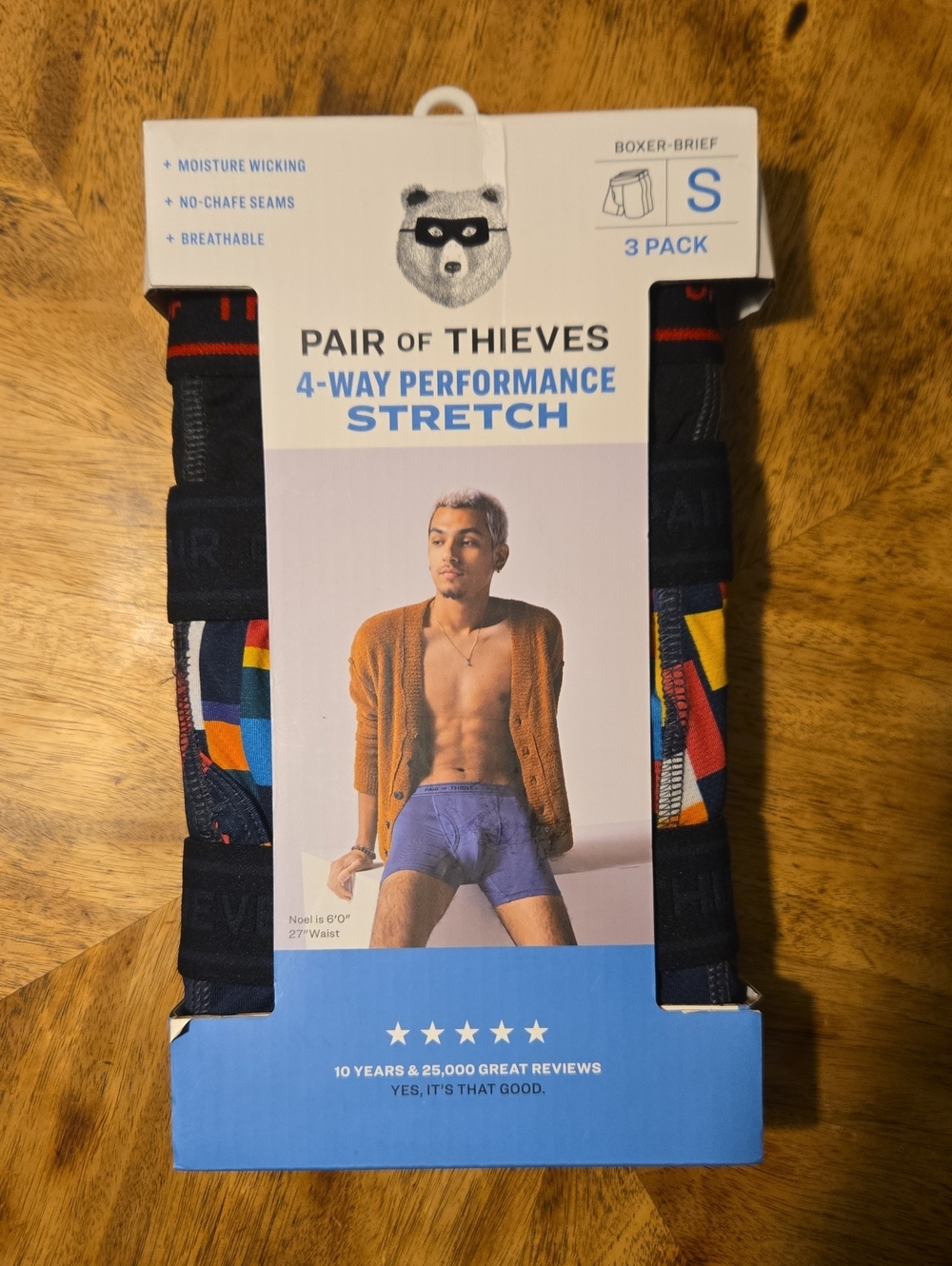 Men's Pair Of Thieves Boxer Briefs In Size Small - 3 Pair